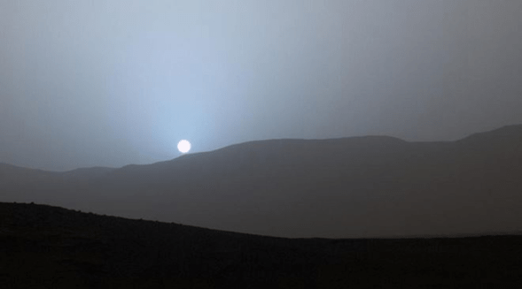 Mars sunset by Curiosity