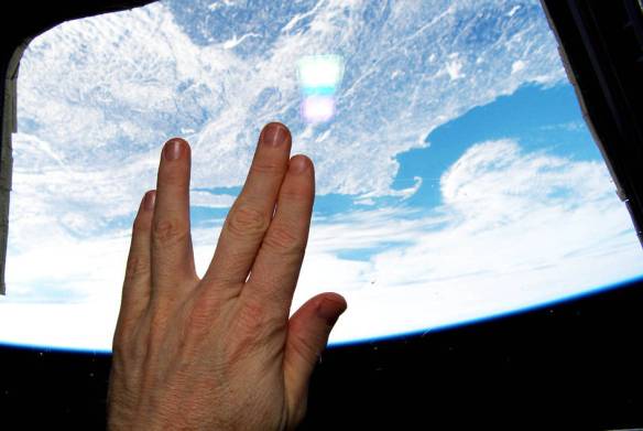 farewell to Spock from the ISS