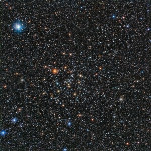 This rich view of a tapestry of colourful stars was captured by the Wide Field Imager (WFI) camera, on the MPG/ESO 2.2-metre telescope at ESO’s La Silla Observatory in Chile. It shows a open cluster of stars known as IC 4651, a stellar grouping that lies at in the constellation of Ara (The Altar).